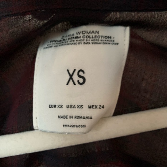 ZARA mesh flannel top - Picture 3 of 5